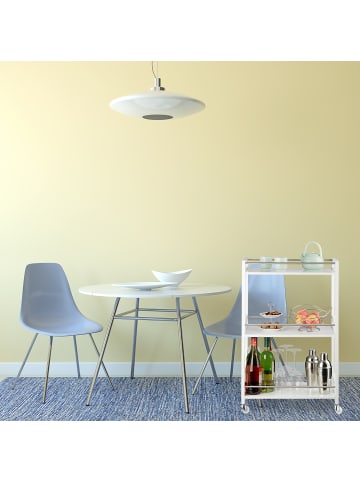 relaxdays Servierwagen in Weiß - (B)51x (H)80,5 x (T)30 cm