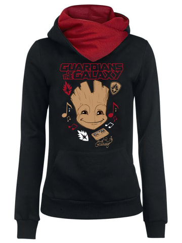 MARVEL Guardians of the Galaxy Schalkragenpullover Music in schwarz/rot