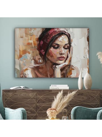 MuchoWow Leinwand bilder Träumendes Porträt (BxH)