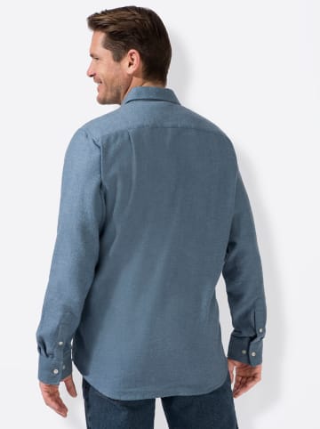 WITT WEIDEN Langarm-Hemd in blau