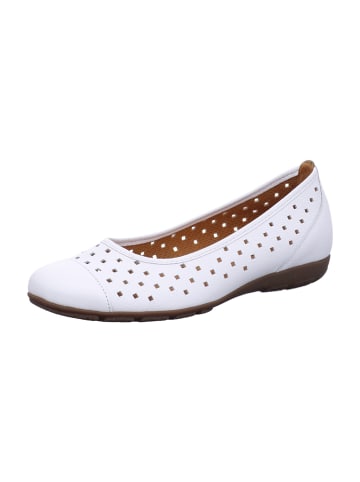 Gabor Klassische Ballerinas in Weiß