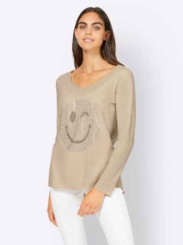 Heine Langarmshirt in sand
