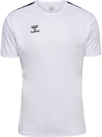 Hummel Sportshirt "Hmlauthentic Pl Jersey S/S" in Weiß