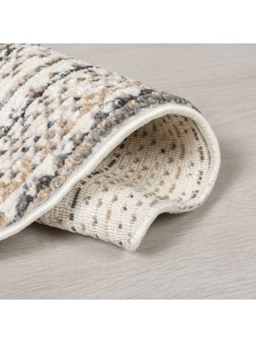 KADIMA DESIGN Geometrischer Wohnzimmer-Teppich in Naturfarben in Naturfarben