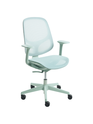 Beliani Bürostuhl AERI in Grün/Schwarz - (W) 60 x (H) 93 x (L) 60 cm