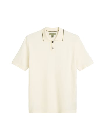 Marc O'Polo Strick-Poloshirt DFB Travel Collection in white cotton