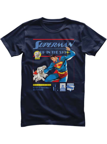 Superman T-Shirt "Superman Up In The Sky T-Shirt" in Blau