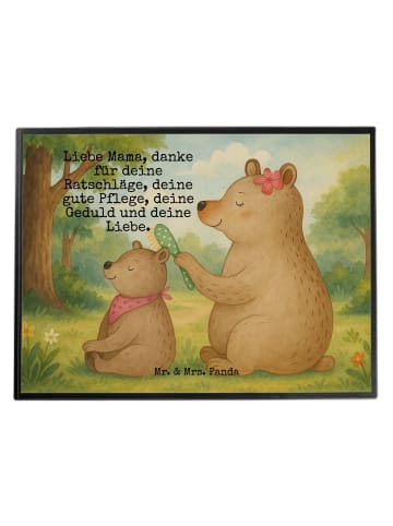 Mr. & Mrs. Panda Malunterlage Bär Kind Design mit Spruch in Weiß