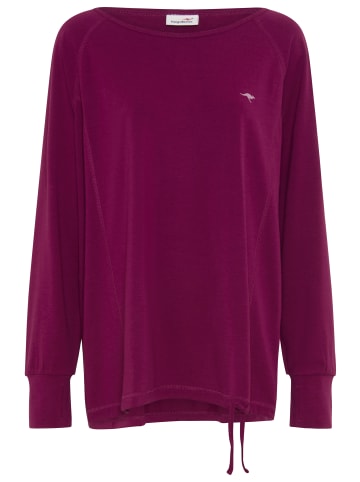 Kangaroos Langarmshirt in fuchsia