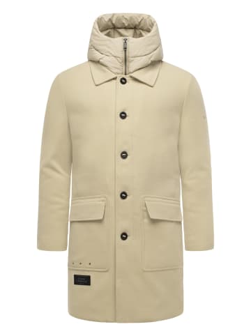 STONE HARBOUR Wollmantel Thiagoo XX in Sand