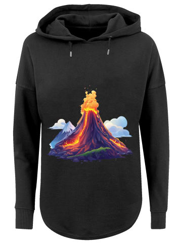 F4NT4STIC Oversized Hoodie Vulkanausbruch in schwarz