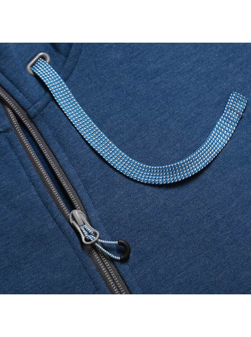 OCUN M HOODIE ZIPPER in Blau