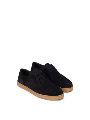 Marc O'Polo Slipper Model Karo im Wallabee-Stil in Dark Navy