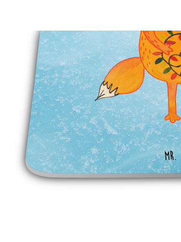 Mr. & Mrs. Panda Untersetzer Fuchs Weihnachten ohne Spruch in Eisblau