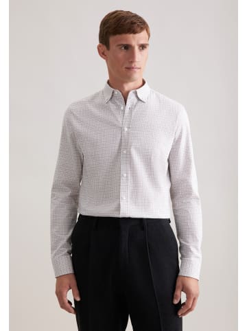 Seidensticker Flanellhemd Shaped in Beige