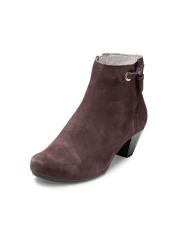 VITAFORM Veloursleder Stiefeletten in aubergine