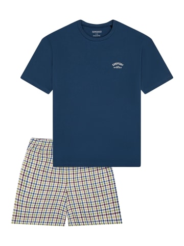 Schiesser Schlafanzug Nightwear Cotton in Atlantikblau