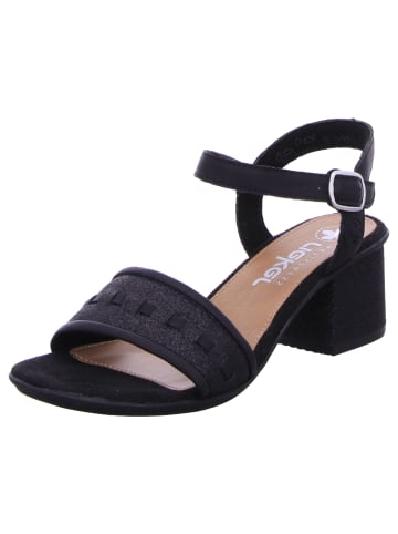 rieker Sandalette in schwarz/schwarz