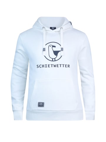 SCHIETWETTER Kapuzenpullover "Schietwetter" in white-navy