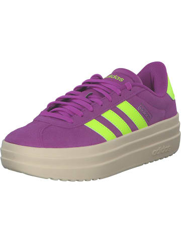 adidas Schnürschuhe in flash pink/lucid lemon/silver