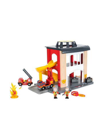 Brio Brio Aktionsspiel Große Feuerwehr-Station mit Einsatzfahrzeug in bunt