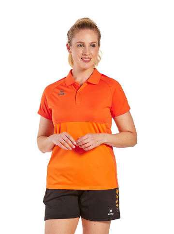 erima Damen Six Wings Poloshirt in new orange/orange