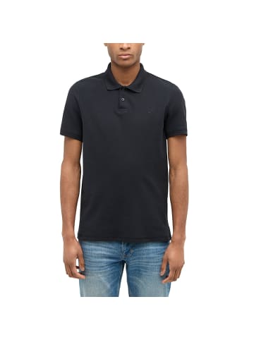Mustang Poloshirt 2er Pack in Schwarz/Dunkelblau