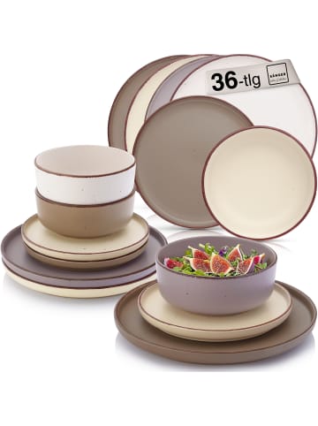 Sänger 36-tlg. Tafelservice Bombay Erdfarben 