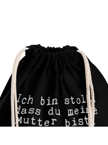 Mr. & Mrs. Panda beutelrucksack Ich bin stolz, dass... mit Spruch in Schwarz
