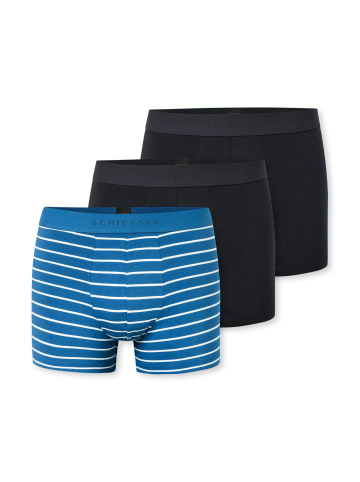 Schiesser Retro Short / Pant 95/5 Cotton in Schwarz / blau