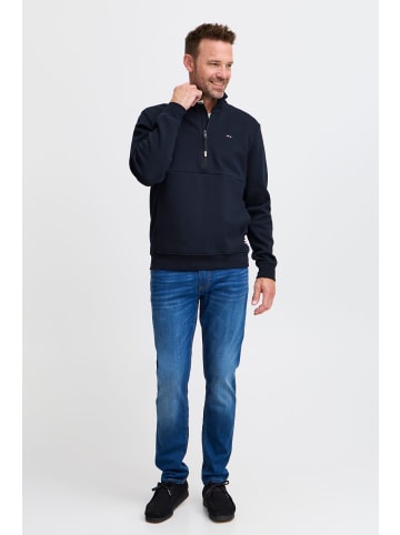 FQ1924 Troyer FQWILLIAM zipneck sweatshirt 21900712 modischer Langarmpullover in Dunkelblau