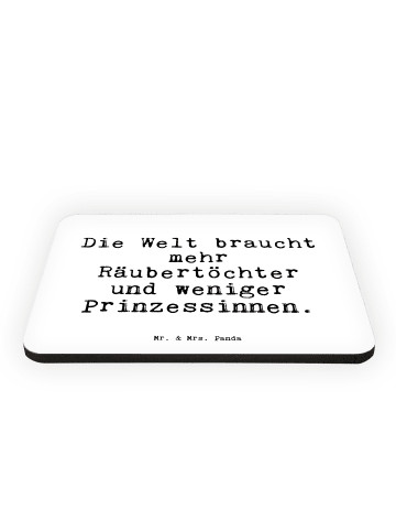 Mr. & Mrs. Panda Kühlschrankmagnet Die Welt braucht mehr... mit ... in Weiß