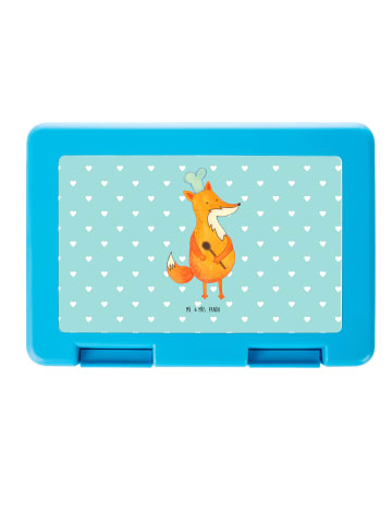 Mr. & Mrs. Panda Rundungerbrotdose Fuchs Koch ohne Spruch in Türkis Pastell