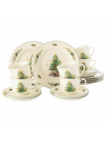 Seltmann Weiden 18er Set Kaffeeservice Marieluise Weihnachten in bunt