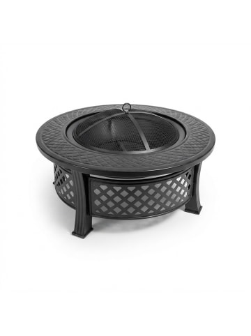 relaxdays Feuerschale in Schwarz - (H)50 x Ø 81 cm
