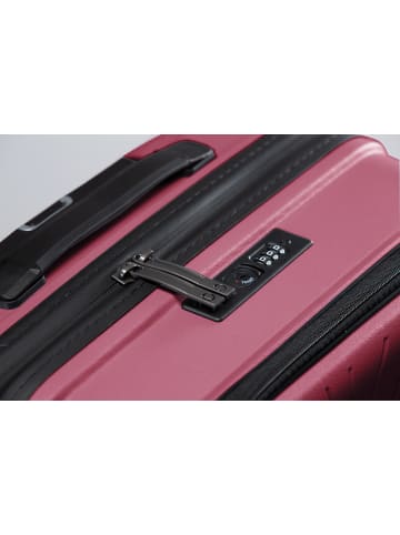 Hauptstadtkoffer TXL - 3er Kofferset Hartschalen-Trolleys Laptop-Fach 4 Rollen TSA in Berry