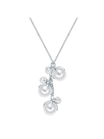 Lulu & Jane Kette Muschelkernperle weiß in silber