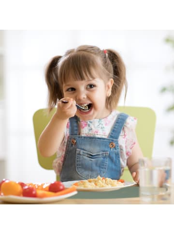 relaxdays Platzdeckchen Kinder in Dunkelgrün - (B)41,5 x (T)24 cm