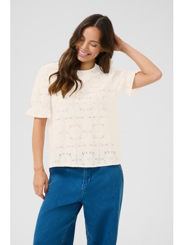 Cream Kurzarm-Bluse CRLibby Regular fit in Snow White