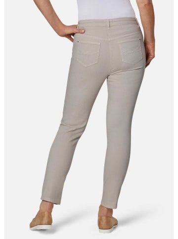GOLDNER 7/8-Jeanshose Schmale Stretchhose BELLA in kitt