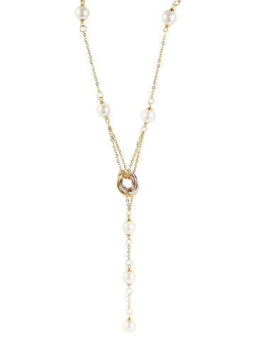 Adeliás Damen Halskette mit Anhänger – aus Edelstahl in gold