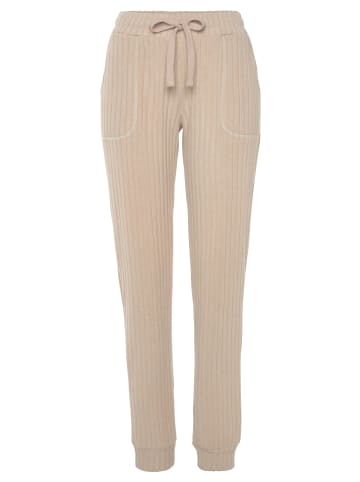 LASCANA Homewearhose in sand-meliert