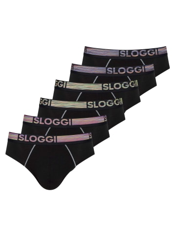 Sloggi Boxershort 6er Pack in Schwarz