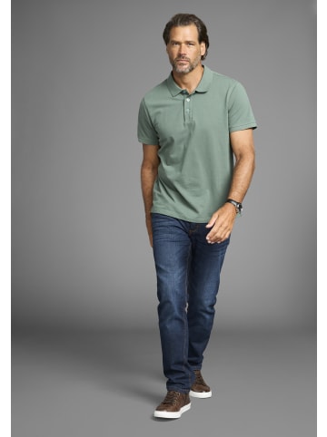 Man's World Poloshirt in grün-blau