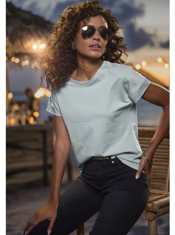 LASCANA Kurzarmshirt in aqua