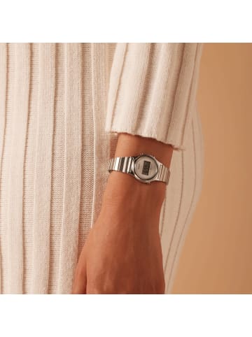 Casio Stahl Quarzuhr Casio Silber