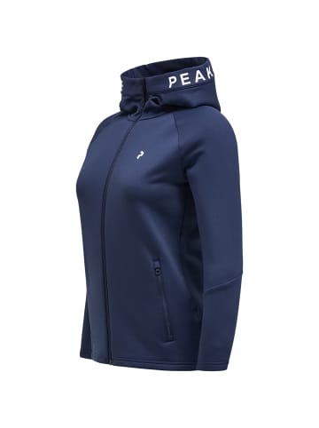 Peak Performance Fleecejacke W Rider Zip Hood in BLAU