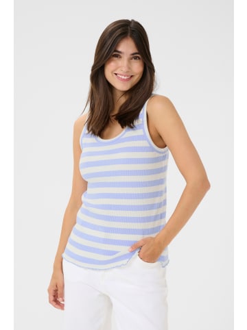 CULTURE Jerseytop CUfiji Relaxed fit in Serenity/White Stripe