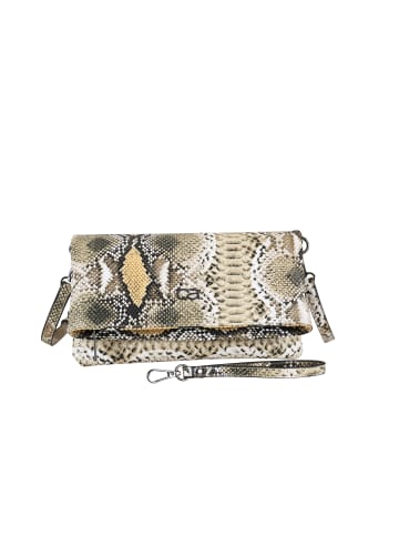 collezione alessandro Clutch und Umhängetasche " Holi Snake " in beige