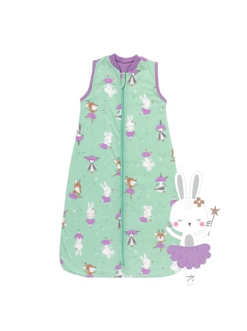 Schlummersack Babyschlafsack, 1.0 TOG in Mint-Lila